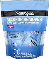 Neutrogena Makeup Remover Facial Cleansing Towelette Singles, Daily Face Wipes Remove Dirt, Oil, Makeup & Waterproof...